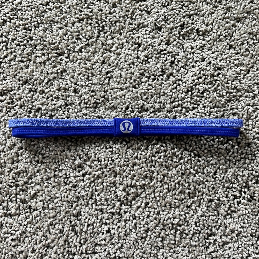 NWOT lulu lemon blue double layer headband